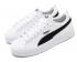 Puma Womens Smash Platform L White Black Womens Shoes 366487-12