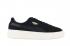 Puma Womens Suede Platform Satin Sapatos femininos em couro camurça preto 365828-05