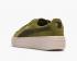 Top kvalitní PUMA Basket Suede Platform Zelené Bílé Dámské Boty 365828-04