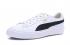 Туфли Unisex Puma Basket Platform Core White Black Gold 364040-05