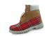 Mens Timberland Custom Boots Buberry Wheat Red White