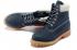 Navy White Timberland 6 Inch Boots For Women