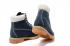 Navy White Timberland 6 Inch Boots For Women