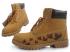 Wheat Black Timberland Custom Boots Mens