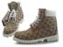 White Timberland Custom Boots Mens