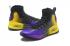 Sepatu Basket Pria Under Armour UA Curry 4 IV High Hitam Ungu Kuning Baru Populer