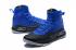 Sepatu Basket Pria Under Armour UA Curry 4 IV High Black Royal Blue Spesial Baru