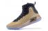 Sepatu Basket Pria Under Armour UA Curry 4 IV High Gold Hitam