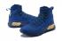 Zapatos de baloncesto Under Armour UA Curry 4 IV High para hombre Royal Blue Gold Nuevo especial