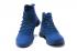 Zapatos de baloncesto Under Armour UA Curry 4 IV High para hombre Royal Blue Gold Nuevo especial