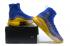 Under Armour UA Curry 4 IV High Hombres Zapatos de baloncesto Royal Azul Amarillo Caliente Nuevo