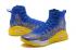 アンダーアーマー UA カリー 4 IV ハイ メンズ バスケットボール シューズ ロイヤル ブルー イエロー 注目の新商品