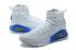 Sepatu Basket Pria Under Armour UA Curry 4 IV High Putih Biru Spesial Baru