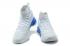 Under Armour UA Curry 4 IV High Men Basketball Shoes Branco Azul Novo Especial
