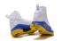 Under Armour UA Curry 4 IV High Men Basketball Shoes Branco Azul Amarelo Especial