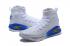Under Armour UA Curry 4 IV High Chaussures de basket-ball pour hommes Blanc Royal Bleu Nouveau Spécial