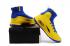 Under Armour UA Curry 4 IV High Men Basketball Shoes Amarelo Azul Especial