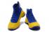 Sepatu Basket Pria Under Armour UA Curry 4 IV High Kuning Biru