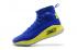 Under Armour UA Curry IV 4 Men Basketball Shoes Royal Blue Yellow Special