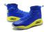 Under Armour UA Curry IV 4 Men Basketball Shoes Royal Blue Yellow Special