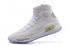 Under Armour UA Curry IV 4 Youth Big Kids Basketball Shoes White Gold