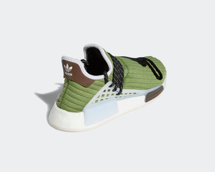 Adidas Pharrell yeezy store tokyo menu philippines website Adidas NMD Hu Pharrell x Billionaire Boys Club Running Dog Green Customized Core White Brown GZ1664 GmarShops