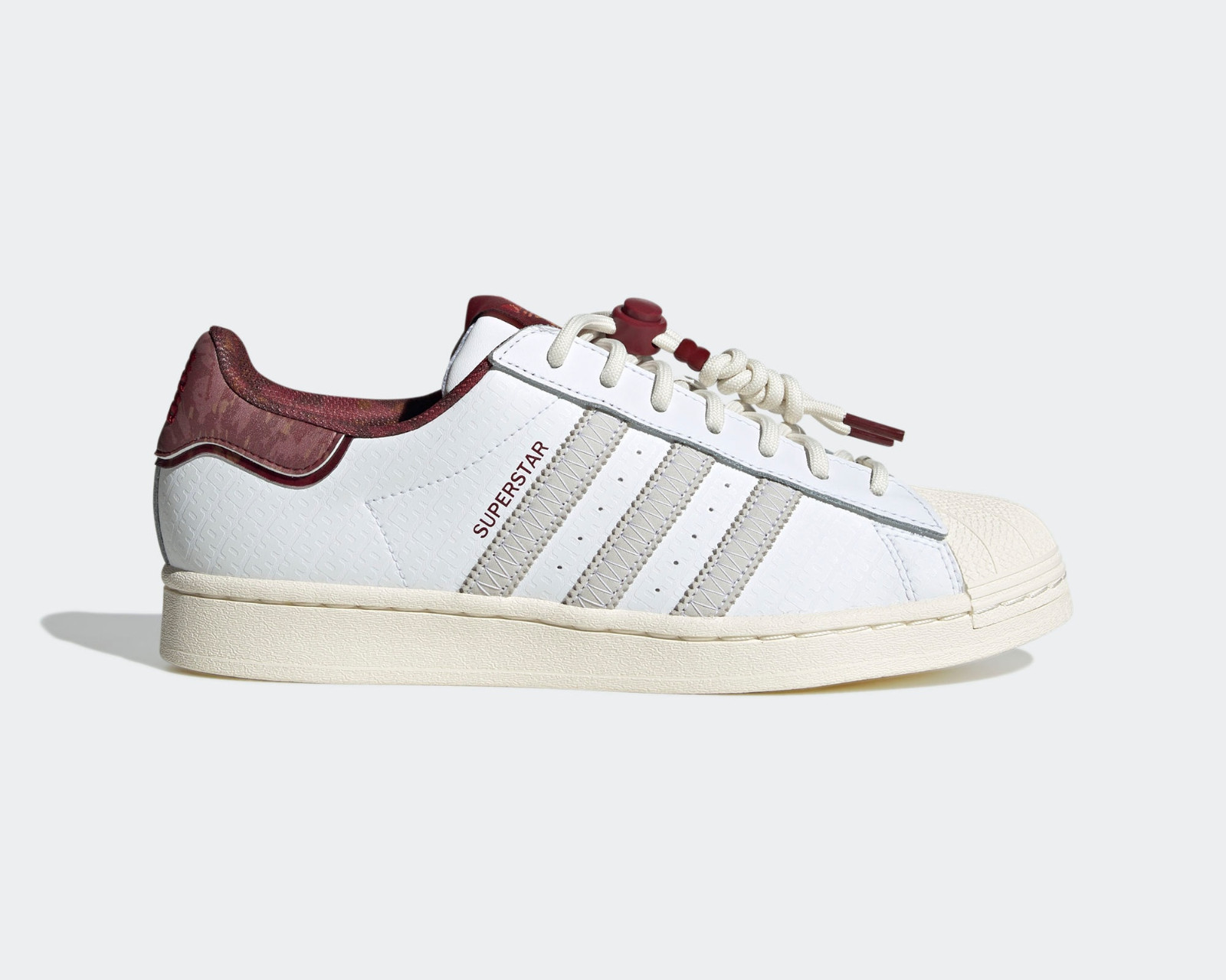 Originals IF2577 Adidas GmarShops White Superstar Noble Year New Chinese - 2023 Cloud Maroon
