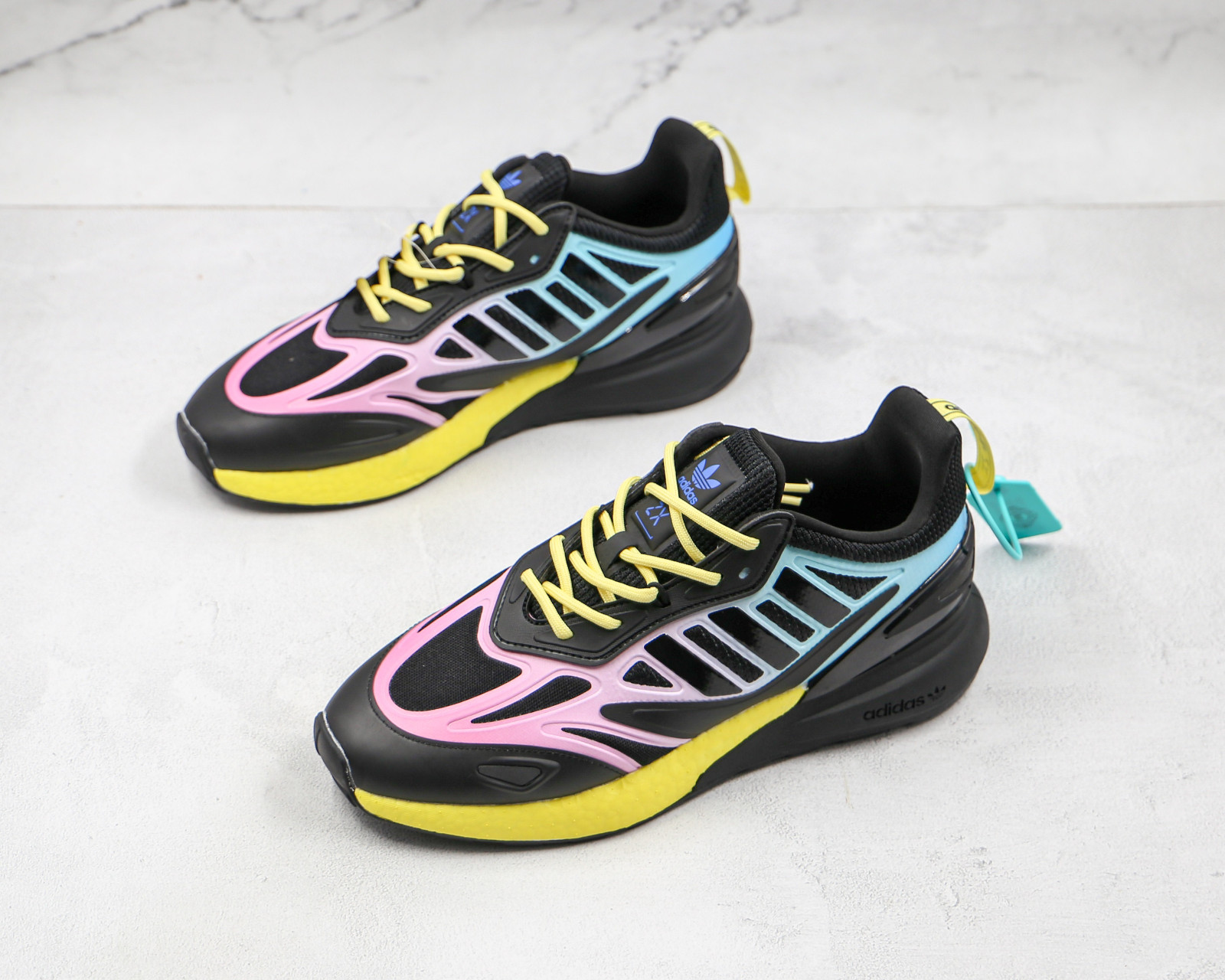 ZX 2K Boost 2.0 Ink Core Black Yellow GY8283 - GmarShops