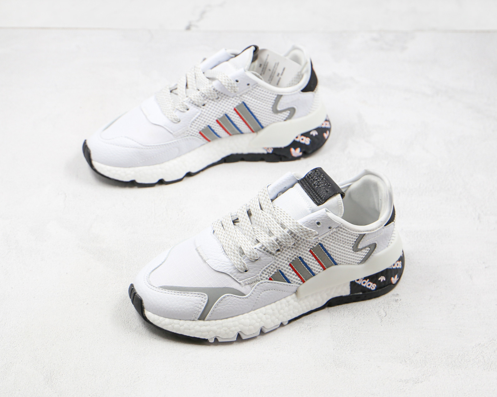 Adidas nite jogger new arrivals white grey
