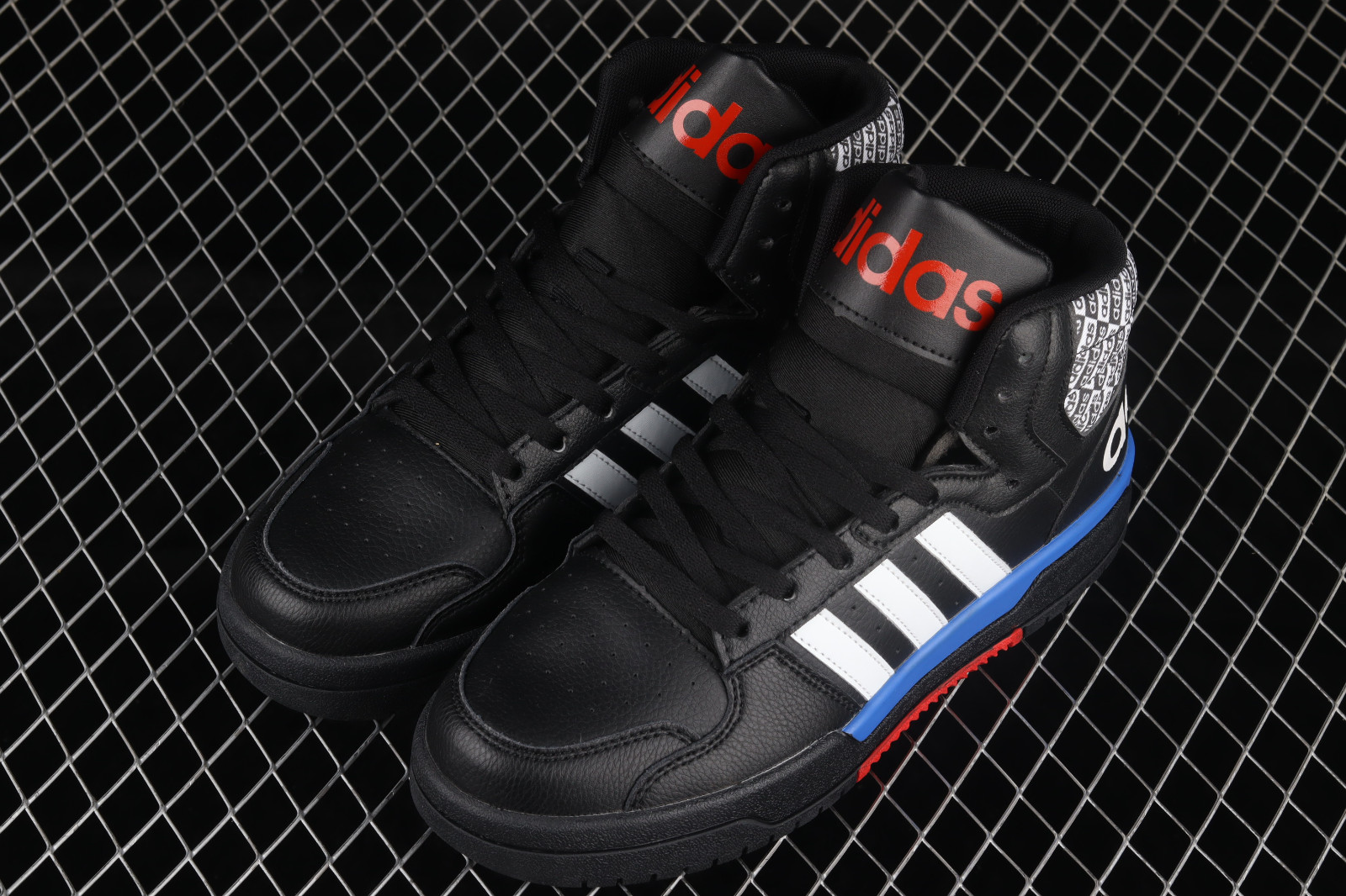 Adidas Originals Entrap Mid Core Black Dark Blue Red Cloud White GY0724 -  Other two Adidas - two Adidas arkyn on feet - GmarShops