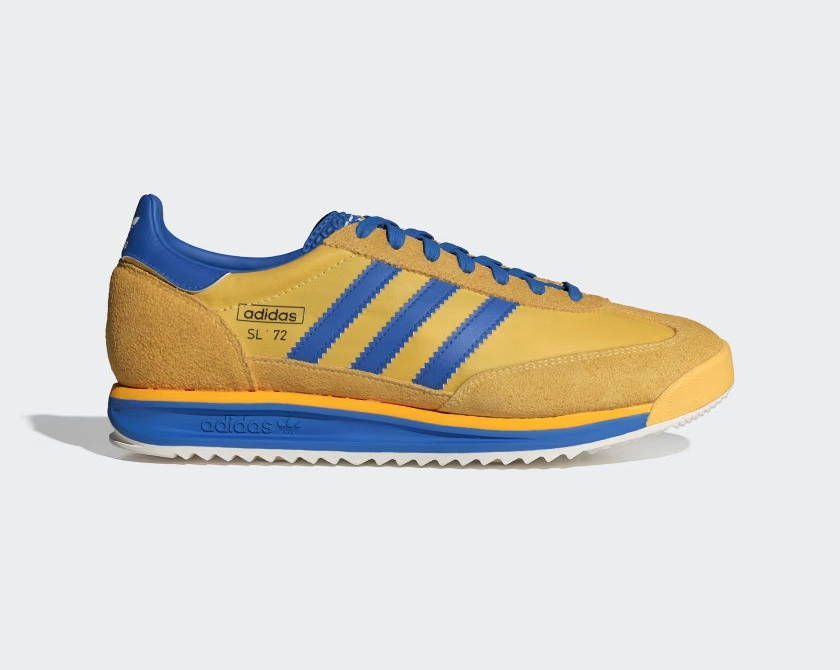 Yellow and blue adidas shoes cheap