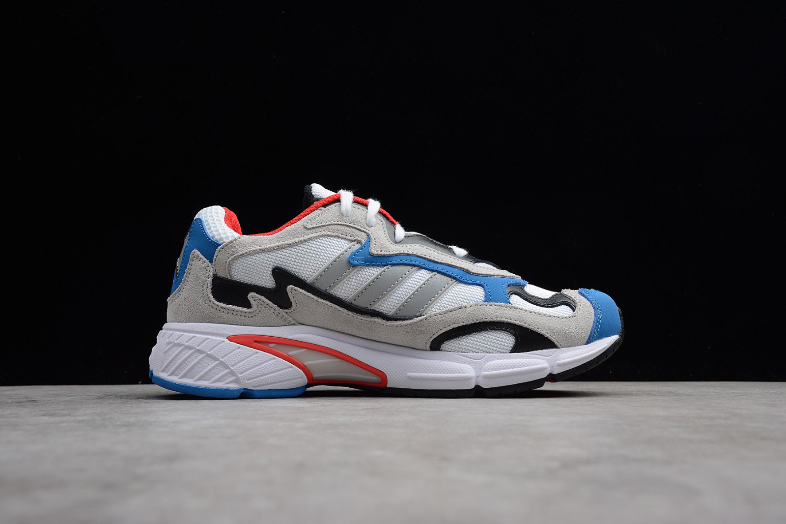 Adidas Temper Run Chalk Chrome Blue Cloud White Grey F36313 yeezy shoe chain bracelet size conversion Other Adidas StclaircomoShops