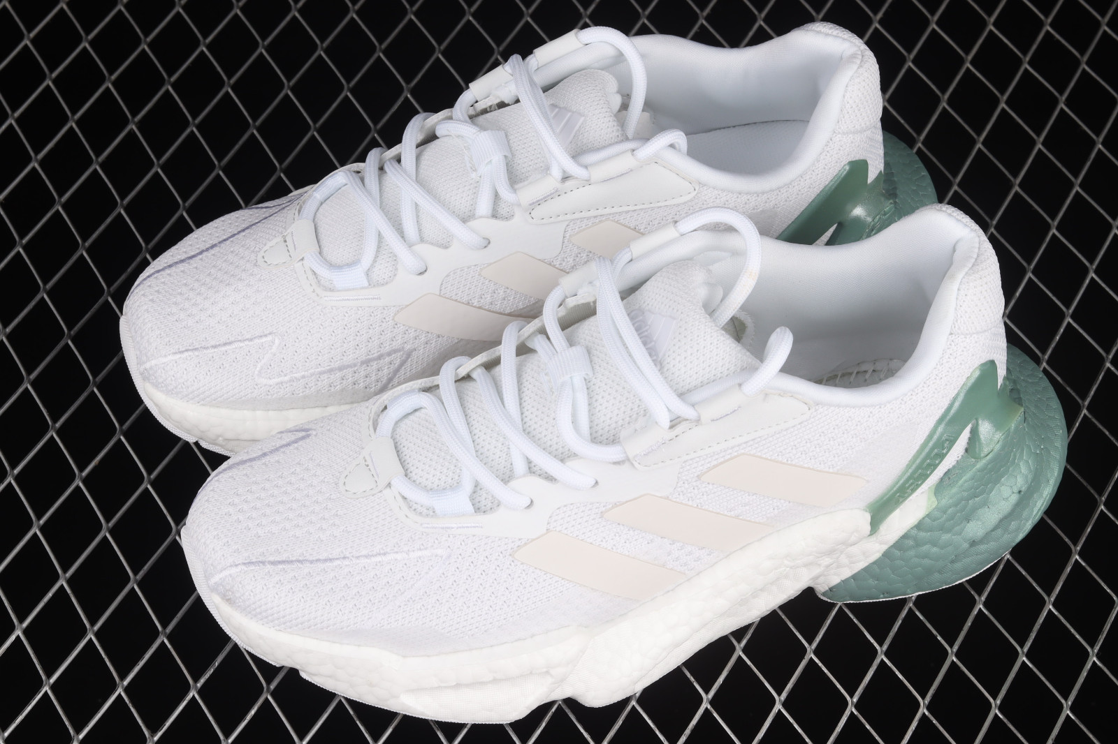 Adidas X9000L4 Boost Cloud White Green Running Shoes GX3486 - Other ...