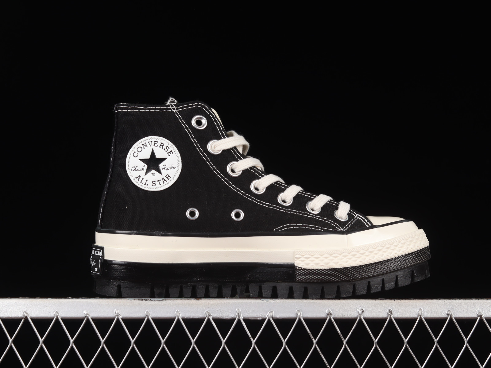 Converse Chuck 70 Trek Hi Black Vintage White 171015C - Converse Shoes ...