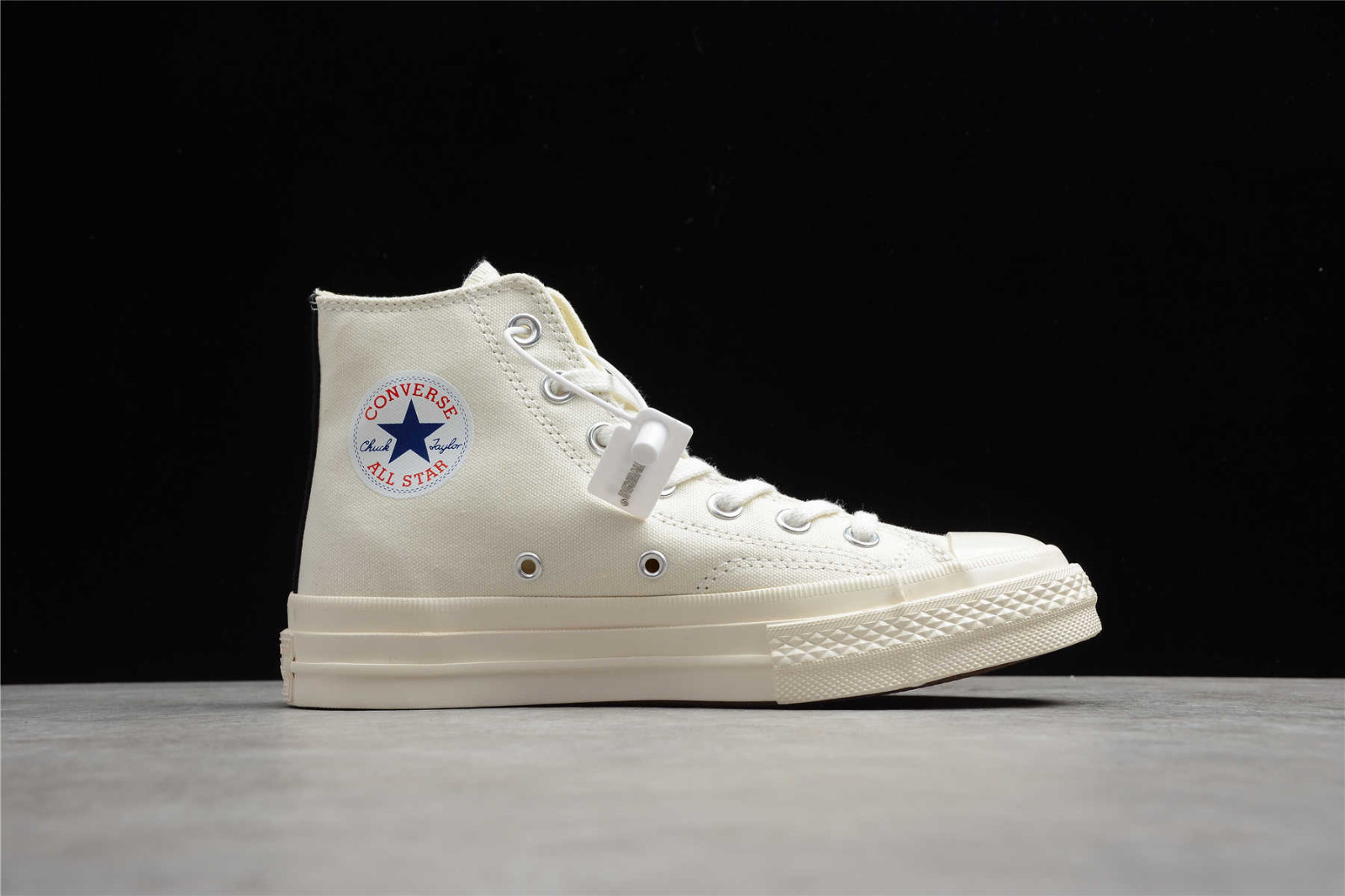 GmarShops - Converse Chuck Taylor All zapatillas de running media maratón talla 47 - Star 70s Hi Comme des PLAY White Shoes 150205C