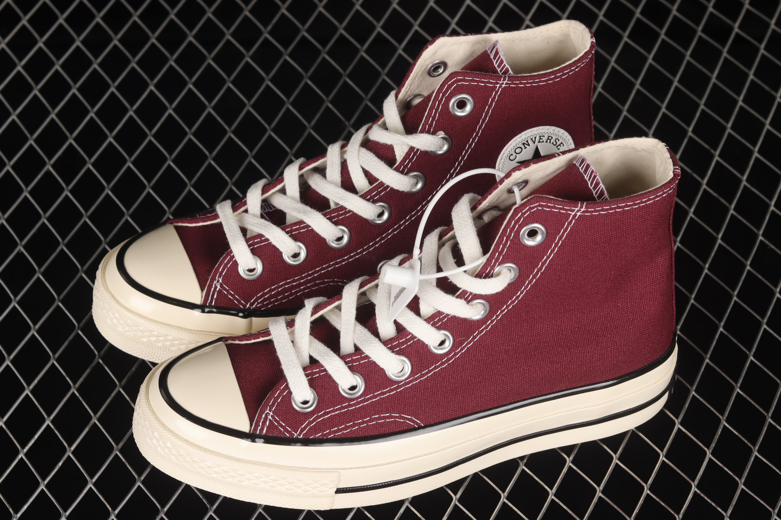 Converse Chuck All Star 70s Hi Recycled Canvas Deep Bordeaux Egret Black 171567C - MultiscaleconsultingShops