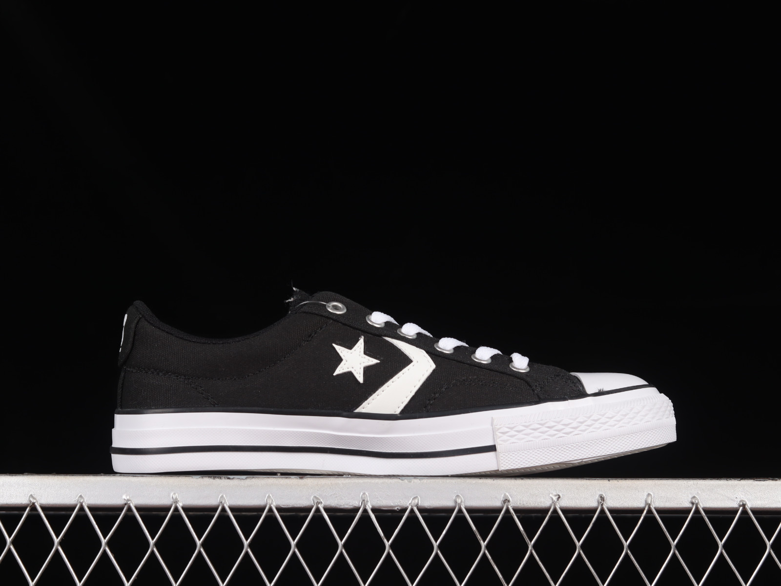 Converse Chuck Taylor All Star Player Ox Low Black White - GmarShops