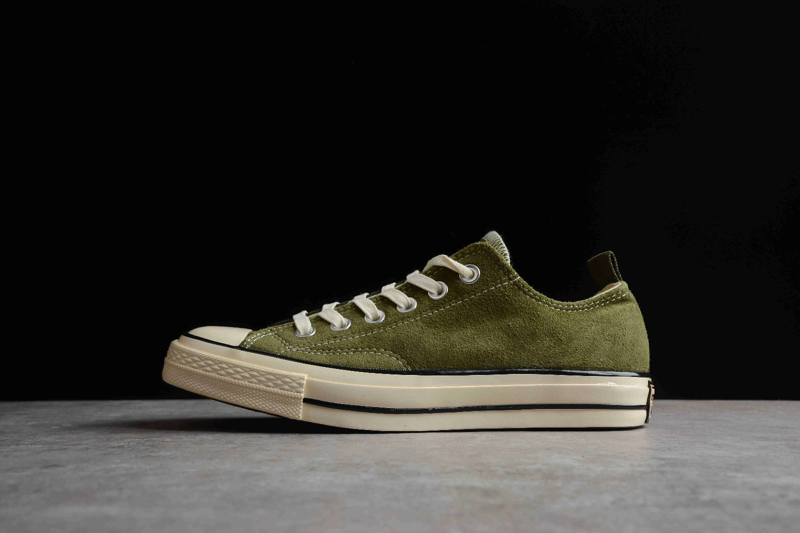 Converse Ctas Egret Piquant Green Black GmarShops - Madness x Converse Taylor All Star Ox Army Green Suede 161026C