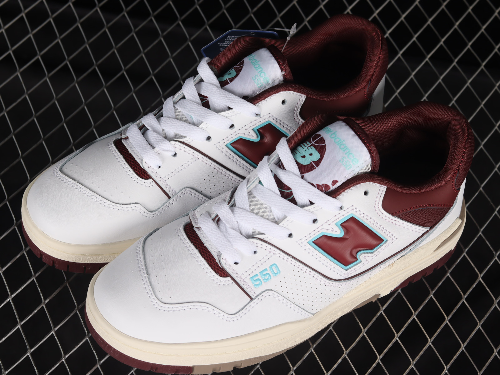 New Balance 550 White Maroon for Sale, Authenticity Guaranteed