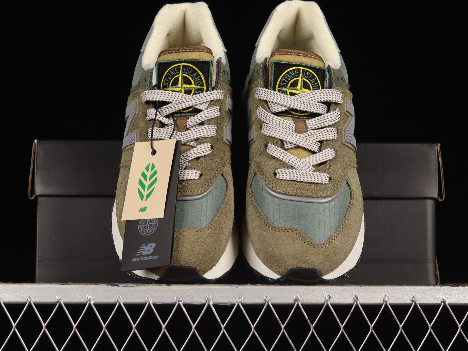 New Balance 574 Legacy Stone Island Grey Green U574LGST - GmarShops