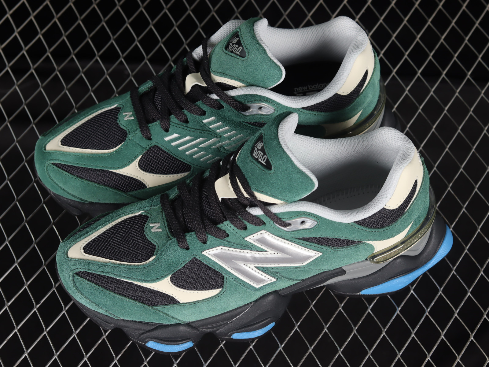 New balance green blue best sale