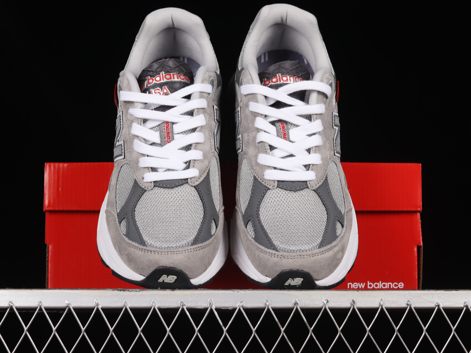 New Balance 990v3 MiUSA Version 3 Grey Red M990VS3 - New Balance Shoes ...