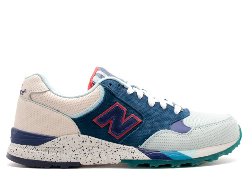 New Balance media Ronnie Fieg X 850 Brooklyn Bridge Blue Light Red Cyan M850KH GmarShops New Balance media Shoes The toe box of the New Balance media 574 Legacy