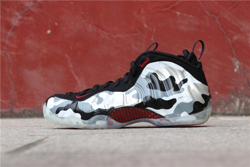 nike total air foam posited max for sale on  - 004 - StclaircomoShops -  Nike Air Foamposite One Pro Fighter Jet Grey Camo Black Red 624041