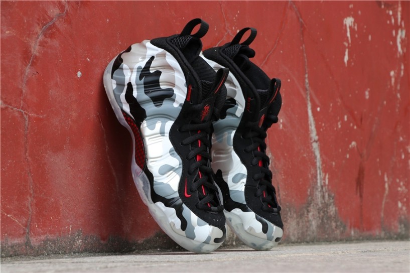 nike total air foam posited max for sale on  - 004 - StclaircomoShops -  Nike Air Foamposite One Pro Fighter Jet Grey Camo Black Red 624041