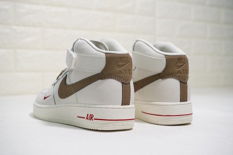 nike shoe stores in new york state park - 995 - Nike Air Force 1 High ID Beige Brown Casual Shoes -