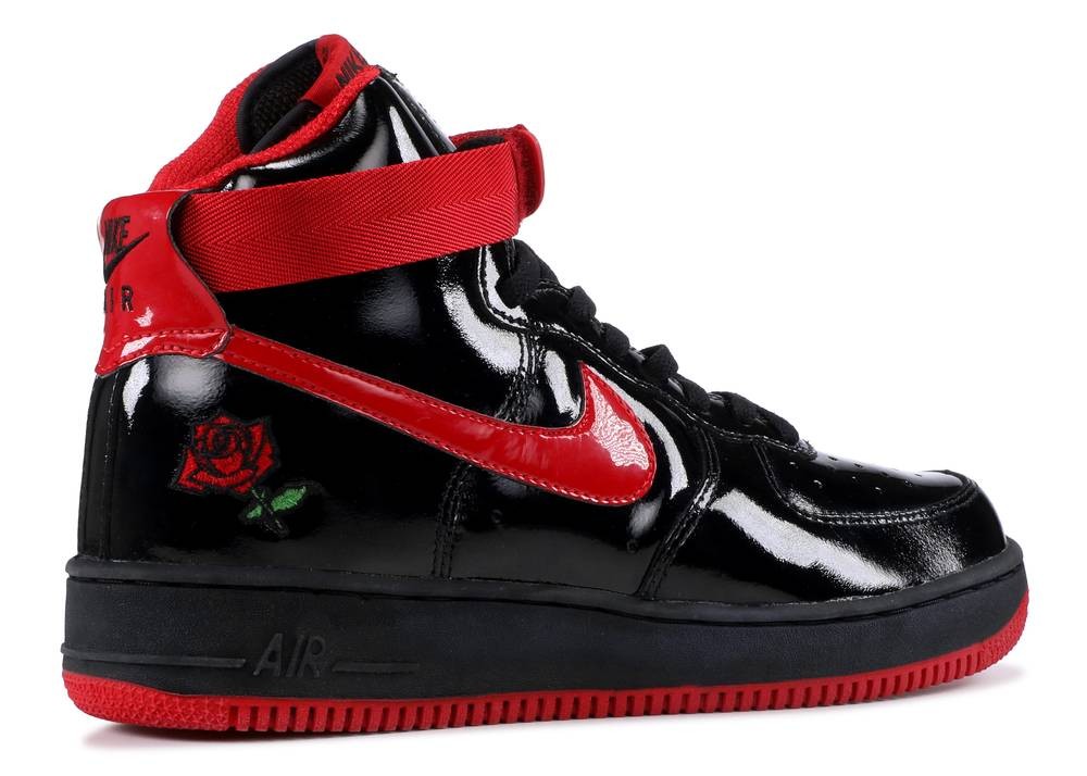 Air force 1 high black/varsity red top