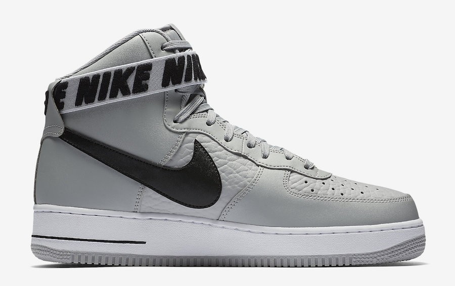 Nike Air Force 1 High Statement Game Flight Silver Black White 315121 ...