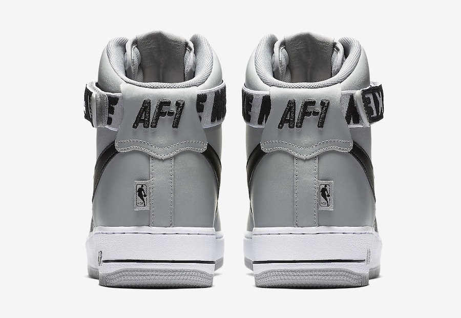 Nike Air Force 1 High Statement Game Flight Silver Black White 315121 ...
