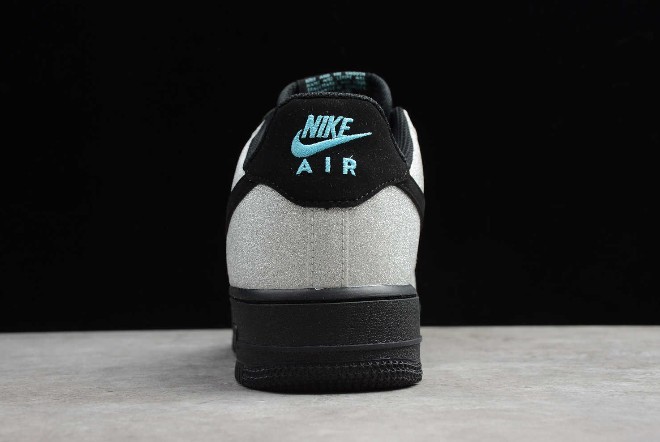 Nike Air Force 1 '07 LV8 White Black Teal DR0155-100 Men's Size  10.5 Shoes